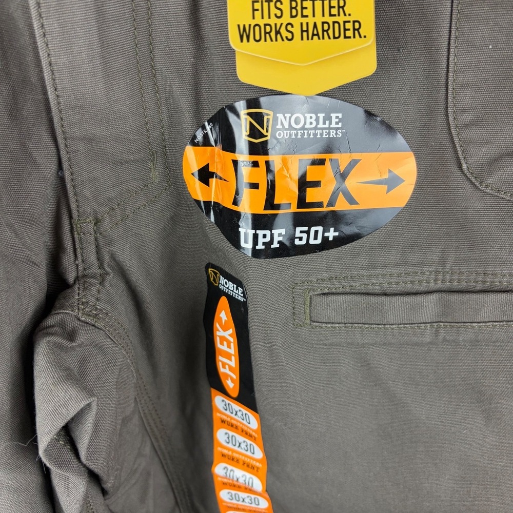 Noble Outfitters Men's Flex Canvas Work Pants Tundra 30x30 Gorpcore Utility - Picture 4 of 16
